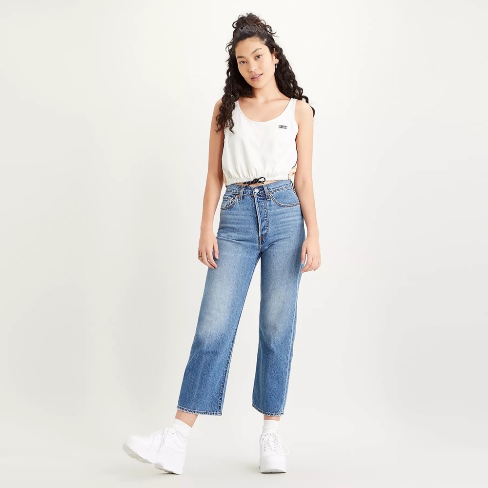 Levi’s Ribcage Straight Ankle Jeans - Haight at the Ready in 30x29